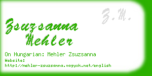 zsuzsanna mehler business card